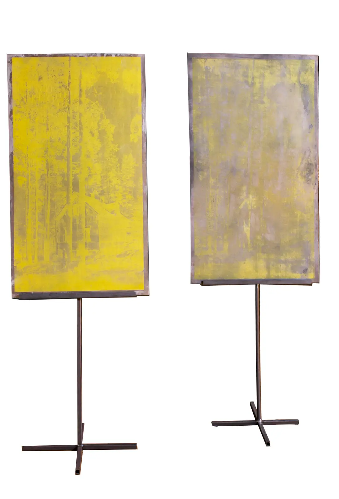 Svensk Reliker, a pair of screen prints on zinc plates