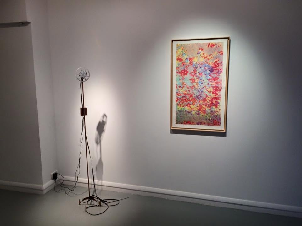 Projection apparatus and framed print at Galerie du Crous