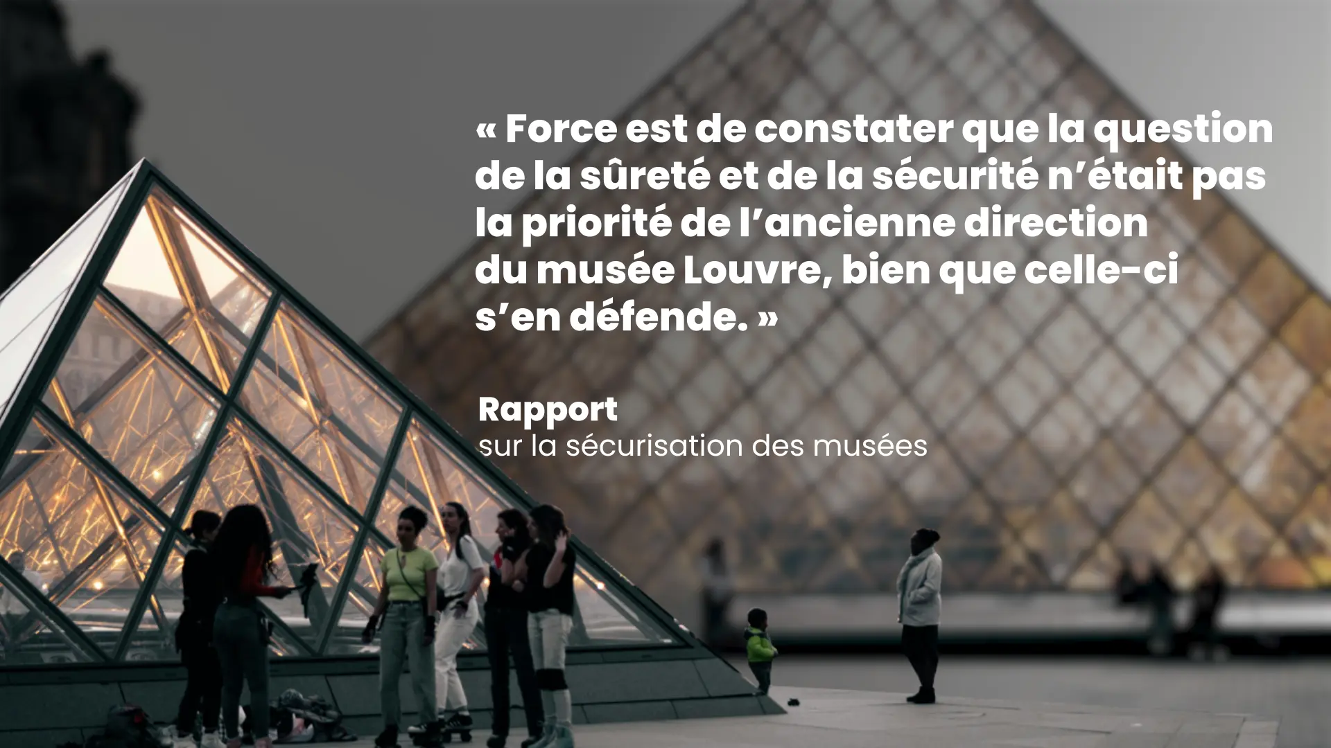 Louvre report quotation graphic
